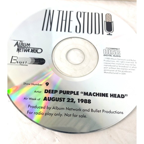 In The Studio, Deep Purple” Machine Head” CD, RARE - Picture 2 of 5